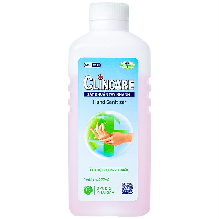 Sát khuẩn tay nhanh Clincare Opodis Pharma tiêu diệt 99,99% vi khuẩn, sát khuẩn tay nhanh (500ml)