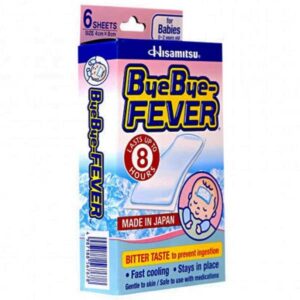 Miếng dán hạ sốt Bye Bye-FEVER babies Hisamitsu cho trẻ 0–2 tuổi giúp giảm nhiệt tạm thời đến 8 giờ (6 miếng)
