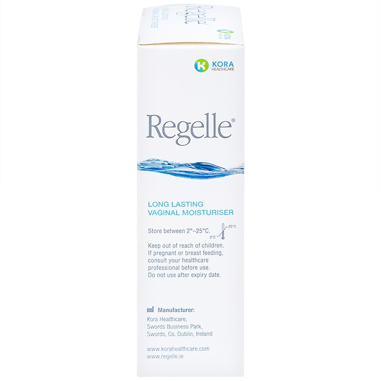 Gel đặt giữ ẩm âm đạo Regelle Kora Healthcare 6.5g cải thiện khô, đau âm đạo (6 tuýp)