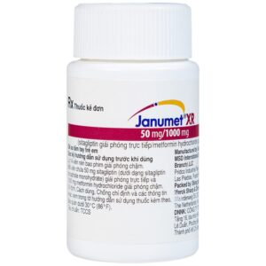 Viên nén Janumet XR 50mg/1000mg MSD điều trị đái tháo đường típ 2 (14 viên)