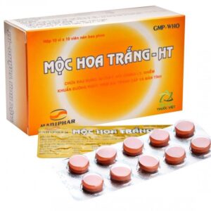 Viên nén Mộc Hoa Trắng - HT Hadiphar chữa lỵ amid ở cả thể hoạt động và thể kén (10 vỉ x 10 viên)