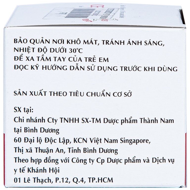 Thuốc Cetirizin 10mg Thành Nam điều trị viêm mũi dị ứng, mày đay (10 vỉ x 10 viên)