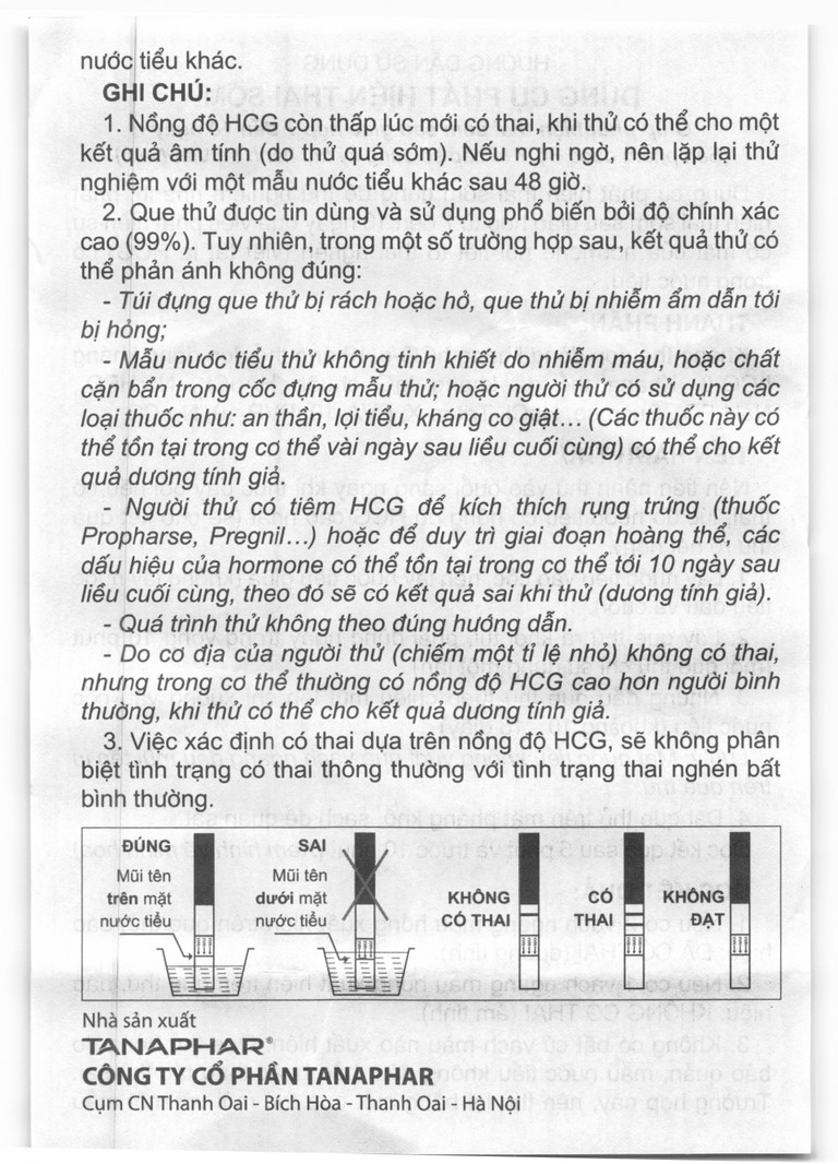 Dụng cụ phát hiện thai sớm Chip-Chips Tanaphar sau giao hợp 7 - 10 ngày (12 que)