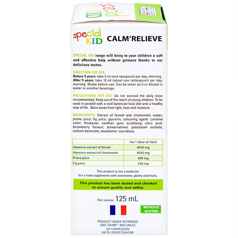 Siro Special Kid Soulag'Doux hỗ trợ nhuận tràng, giúp kích thích tiêu hóa (125ml)