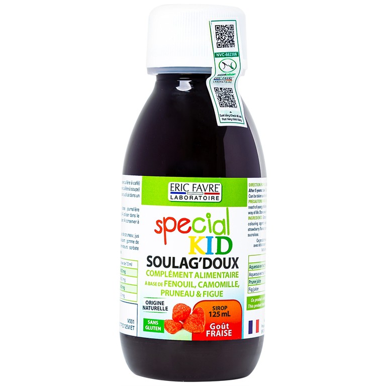 Siro Special Kid Soulag'Doux hỗ trợ nhuận tràng, giúp kích thích tiêu hóa (125ml)