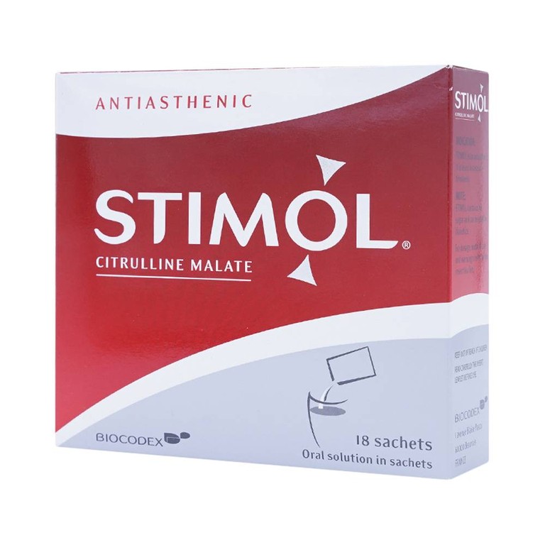Siro Stimol Biocodex dùng trong các trường hợp mệt mỏi, suy nhược (18 gói x 10ml)