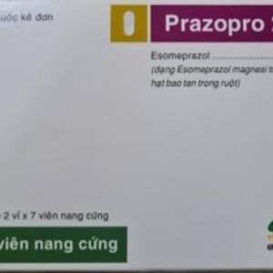 Thuốc Prazopro 20 TV.Pharm điều trị loét dạ dày, tá tràng lành tính (2 vỉ x 7 viên)