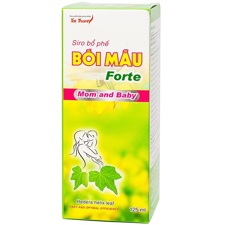 Siro bổ phế Bối Mẫu Forte Mom And Baby hỗ trợ bổ phổi ích phế, giảm ho (125ml)