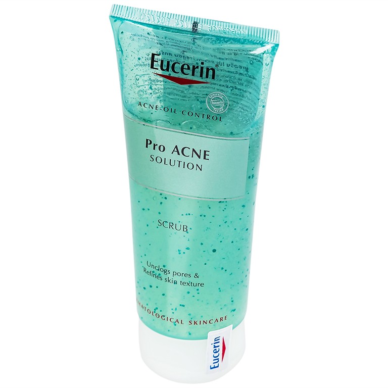 Gel tẩy tế bào chết Eucerin Acne-Oil Control Pro Acne Solution Scrub dành cho da mụn (100ml)