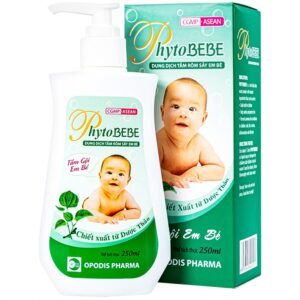 Dung dịch tắm Phyto Bebe Opodis làm giảm rôm sảy, giảm kích ứng (250ml)