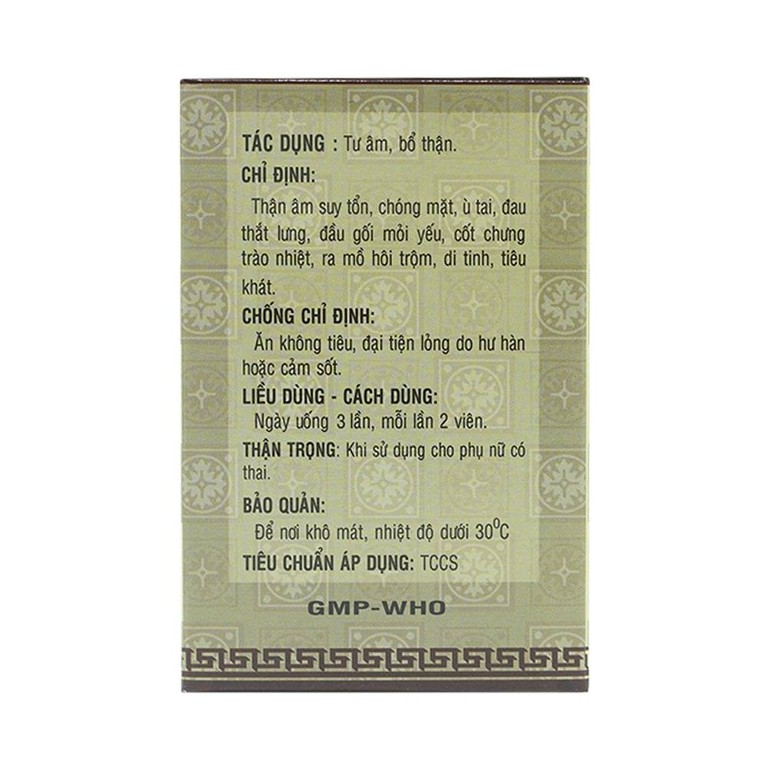 Thuốc Lục Vị Nang Vạn Xuân thận âm suy tổn, chóng mặt, ù tai (10 vỉ x 10 viên)