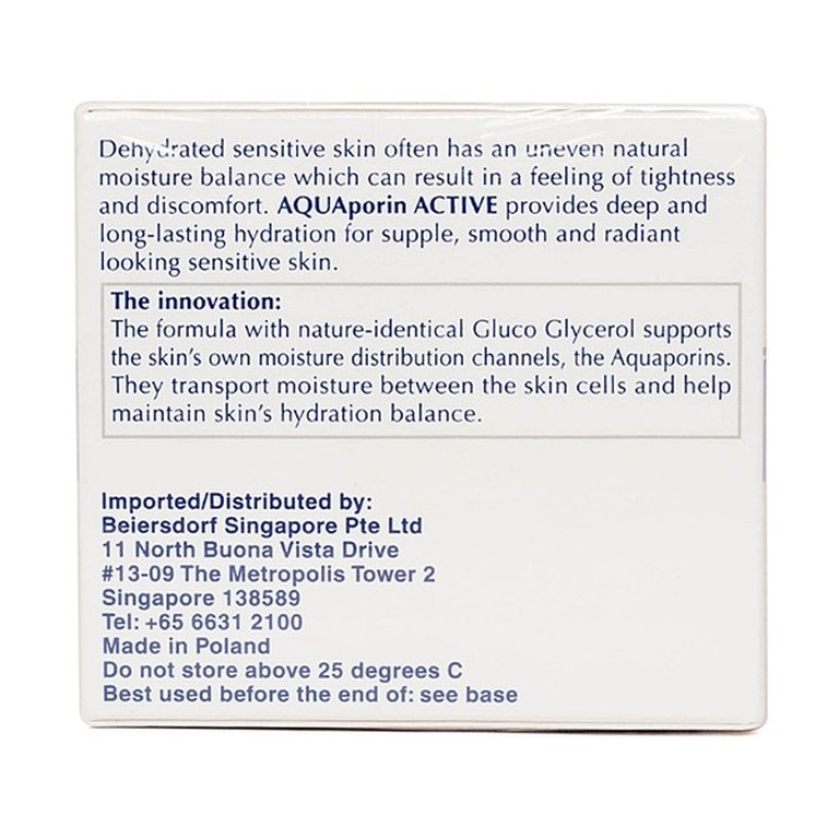 Kem dưỡng da Eucerin Aquaporin Active dành cho da nhạy cảm, da thường, da hỗn hợp (50ml)