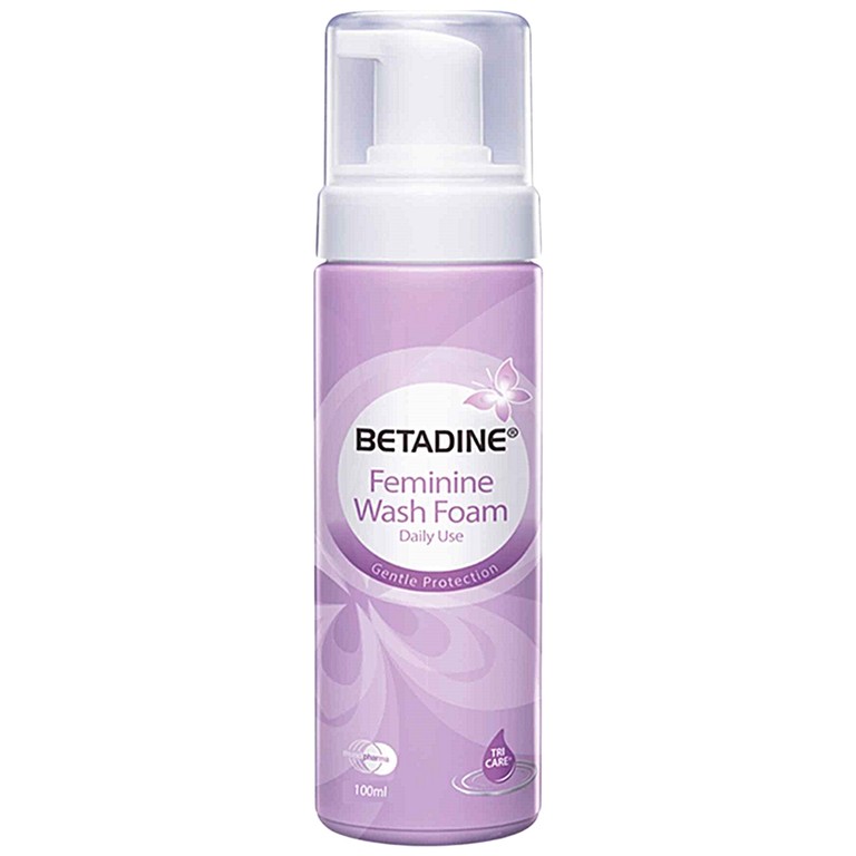 Bọt vệ sinh phụ nữ Betadine Feminine Wash Foam nuôi dưỡng và cân bằng vệ sinh vi sinh âm đạo (100ml)