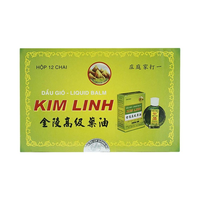 Dầu gió Kim Linh 6ml giảm cảm ho, sổ mũi, đau nhức xương khớp (12 chai)