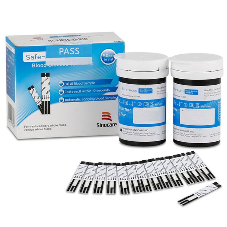 Que Thử Đường Huyết Safe - Accu Sinocare (50 que)