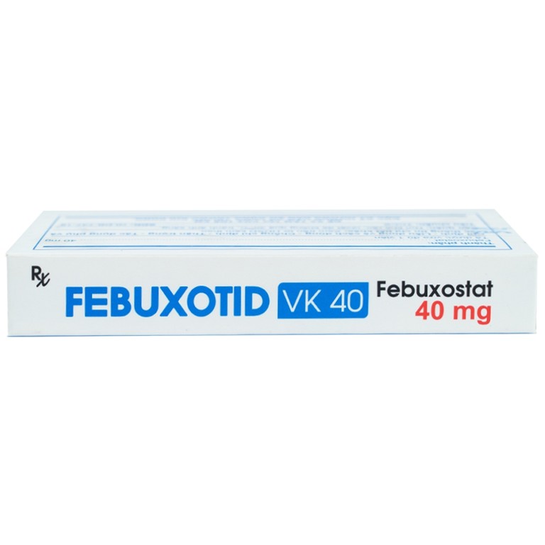 Thuốc Febuxotid VK 40 An Thiên điều trị tăng acid uric máu mãn tính (3 vỉ x 10 viên)