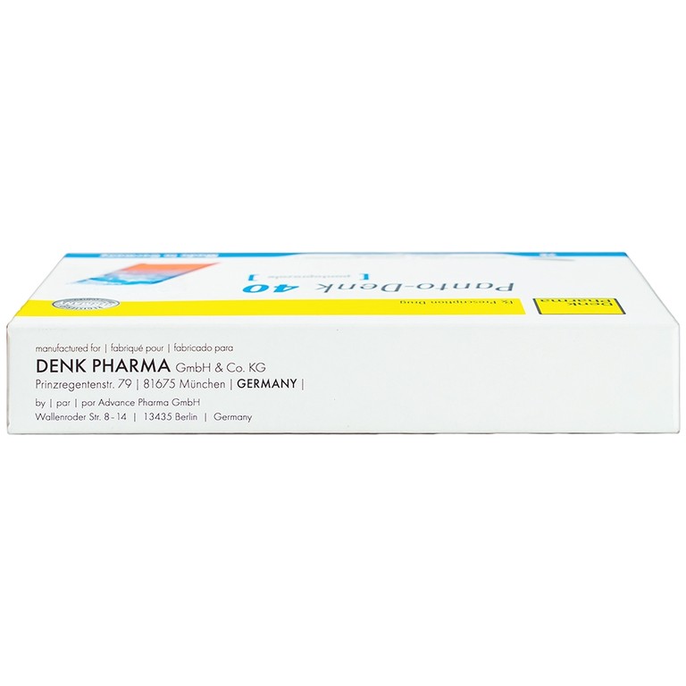 Viên nén Panto-Denk 40 điều trị loét tá tràng, loét dạ dày (2 vỉ x 14 viên)