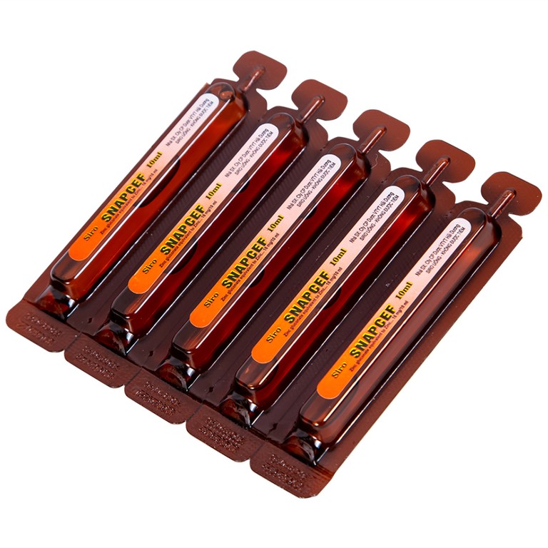 Siro Snapcef 16mg/10ml Hải Dương bổ sung kẽm, tăng cường sức đề kháng (20 ống x 10ml)