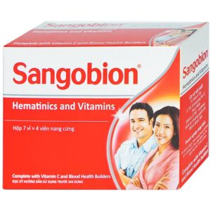 Thuốc Sangobion Merck phòng ngừa và điều trị thiếu máu  (7 vỉ x 4 viên)