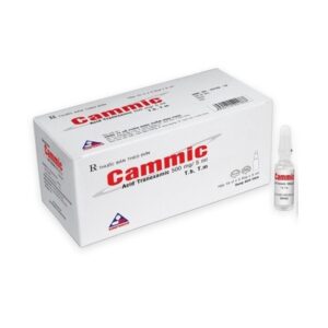 Thuốc tiêm Cammic 500mg/5ml Vinphaco điều trị và phòng ngừa chảy máu (10 vỉ x 5 ống x 5ml)