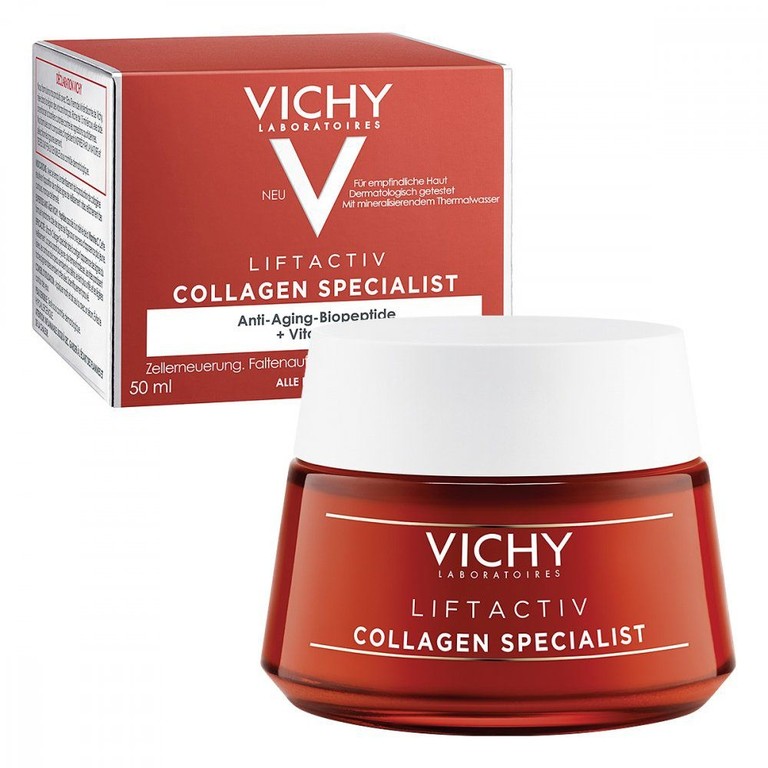 Kem dưỡng ẩm Vichy Collagen Liftactiv Collagen Specialist ngăn ngừa, cải thiện các dấu hiệu lão hóa da (50ml)