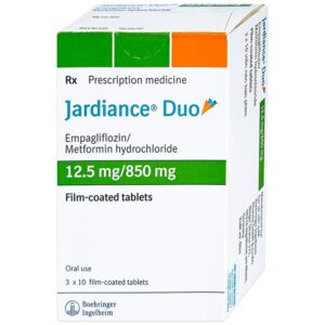 Thuốc Jardiance Duo 12.5mg/850mg Boehringer điều trị tiểu đường típ 2 (3 vỉ x 10 viên)