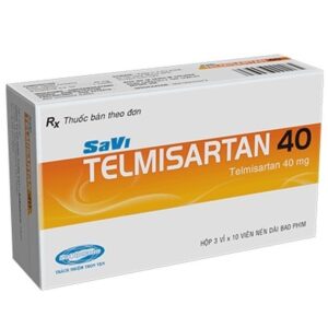Thuốc Savi Telmisartan 40 điều trị tăng huyết áp (3 vỉ x 10 viên)