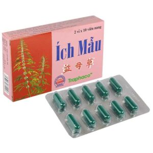Thuốc Ích Mẫu Traphaco điều trị đau bụng kinh, kinh nguyệt không đều (2 vỉ x 10 viên)