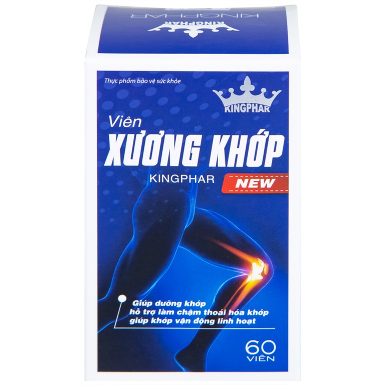 Viên Xương Khớp Kingphar New giúp dưỡng khớp, hỗ trợ làm chậm thoái hóa khớp (60 viên)