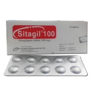 Thuốc Sitagil 100 Incepta điều trị đái tháo đường típ 2 (3 vỉ x 10 viên)