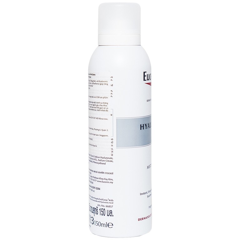 Xịt khoáng Eucerin Hyaluron Mist Spray cung cấp độ ẩm, làm dịu da (150ml)