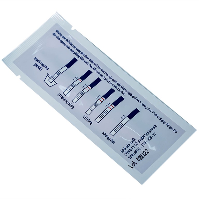 Que thử rụng trứng LH-Tana hỗ trợ phát hiện ngày rụng trứng nhanh chóng, đơn giản (12 que)