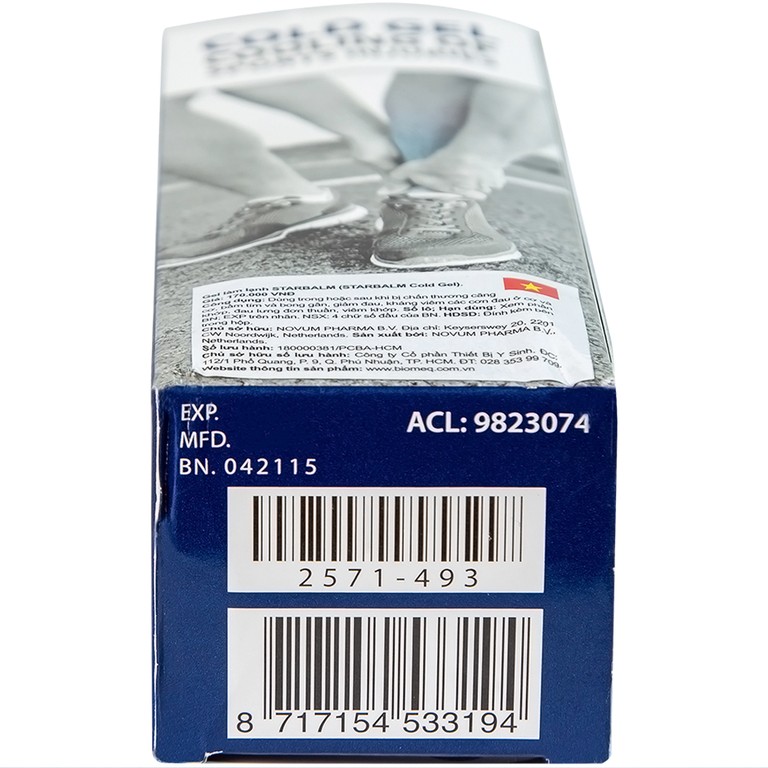 Gel làm lạnh Starbalm Cold Gel hỗ trợ giảm đau và làm dịu chấn thương căng cơ, bầm tím và bong gân (100ml)