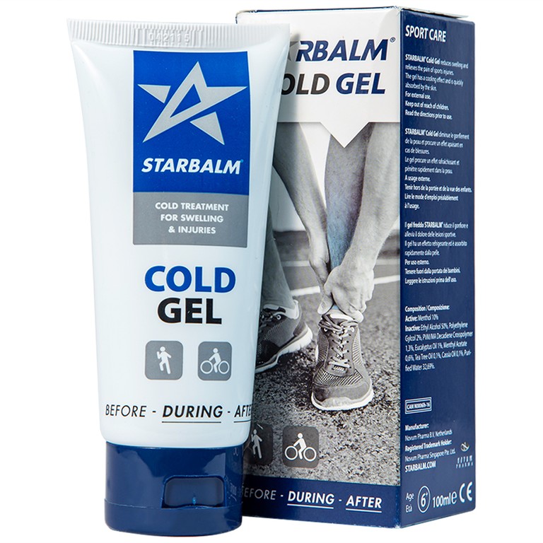 Gel làm lạnh Starbalm Cold Gel hỗ trợ giảm đau và làm dịu chấn thương căng cơ, bầm tím và bong gân (100ml)