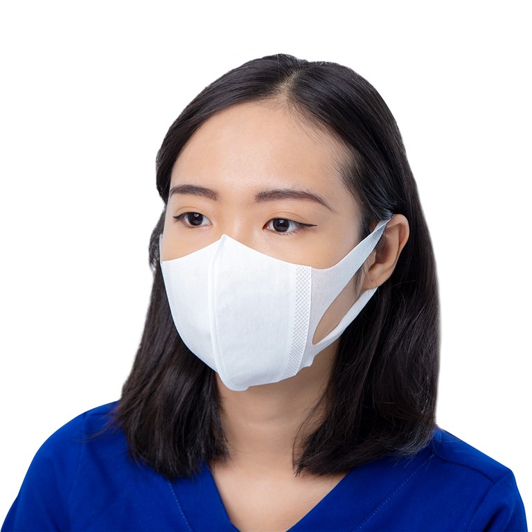 Khẩu trang Unicharm 3D Mask Superfit size M hỗ trợ ngăn khói, bụi, kháng khuẩn (100 cái)