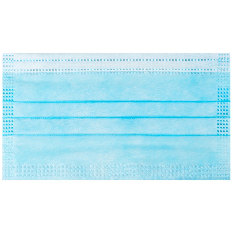 Khẩu trang y tế Safefit màu xanh 4 lớp hỗ trợ ngăn khói, bụi, kháng khuẩn (50 cái)