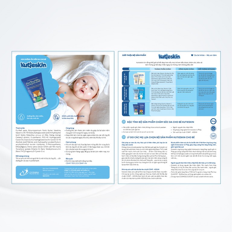 Kem bôi cho bé Kutieskin giúp dưỡng ẩm, mềm da (30g)