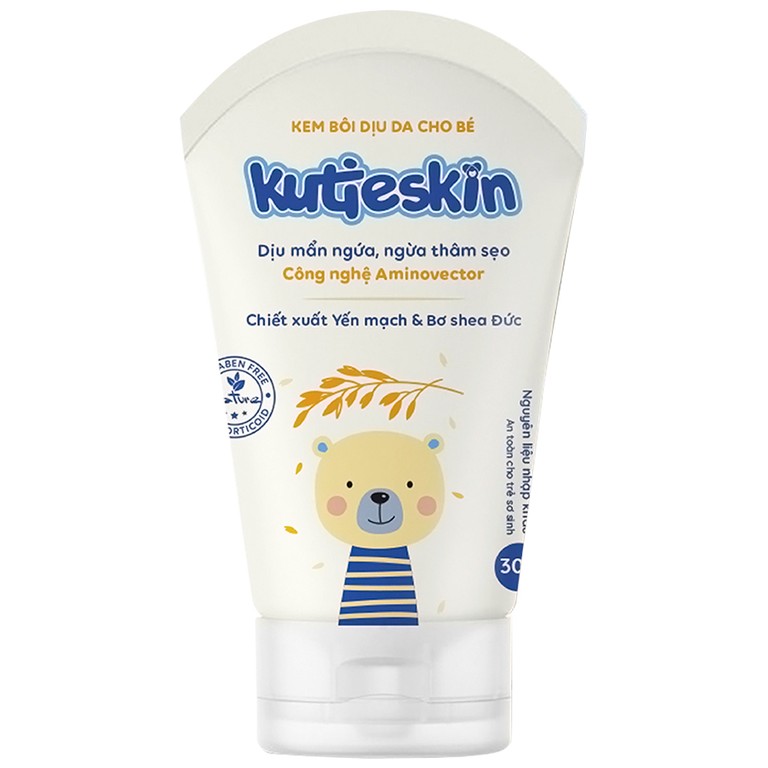 Kem bôi cho bé Kutieskin giúp dịu da, giảm kích ứng (30g)