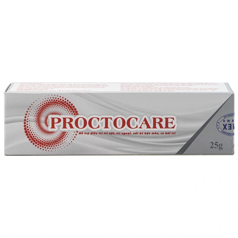Gel bôi Proctocare Bimex hỗ trợ điều trị trĩ nội, trĩ ngoại, nứt kẽ hậu môn, co búi trĩ (25g)