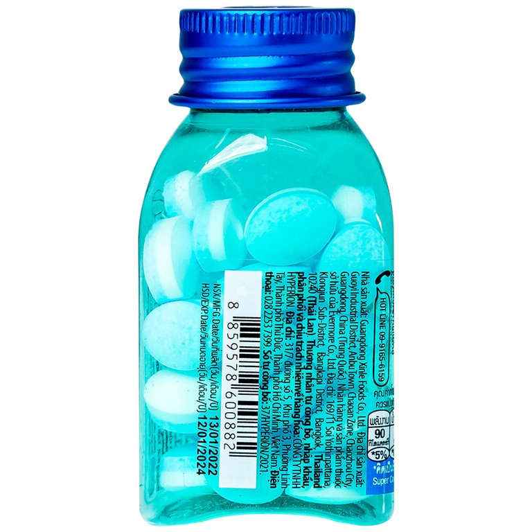 Kẹo The Siêu Mát Lạnh Hương Bạc Hà Playmore (hũ 22g)