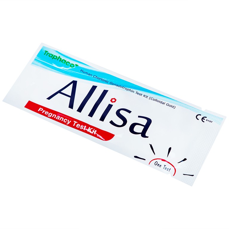 Que thử thai nhanh HCG Allisa Pregnancy Test Kit Traphaco phát hiện 7 - 10 ngày sau khi thụ thai