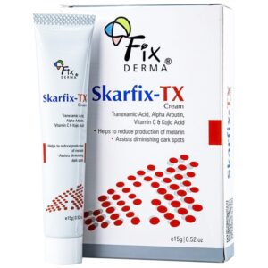 Kem bôi Fixderma Skarfix TX Cream giúp làm mờ vết thâm, đốm đen, vết nám, tàn nhang (15g)