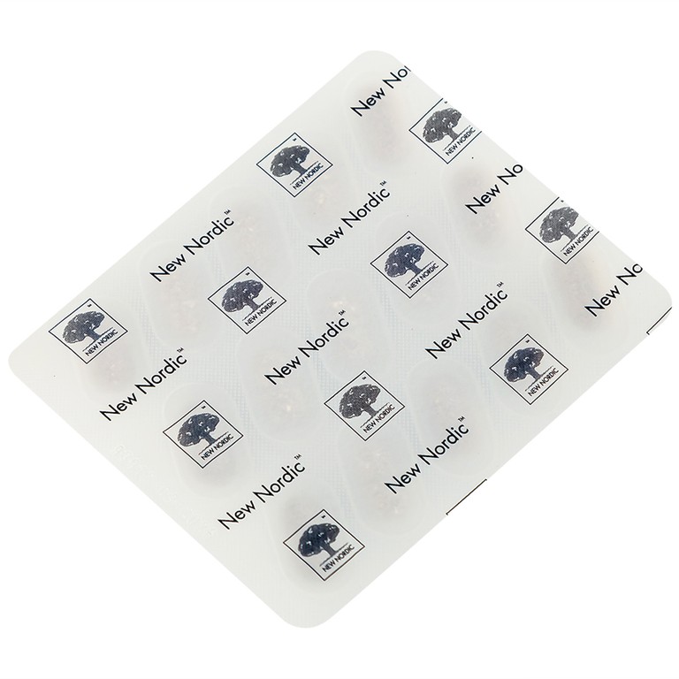 Viên uống Active Lung New Nordic hỗ trợ thông khí phổi, viêm phế quản, hen suyễn (2 vỉ x 15 viên)