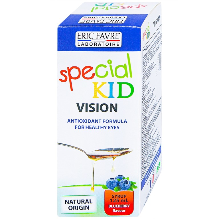 Siro Special Kid Vision Eric Favre bổ sung các dưỡng chất cần thiết, có ích cho thị giác (125ml)