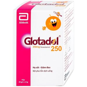 Bột Glotadol 250 Abbott hỗ trợ hạ sốt và giảm đau (20 gói x 2.5g)