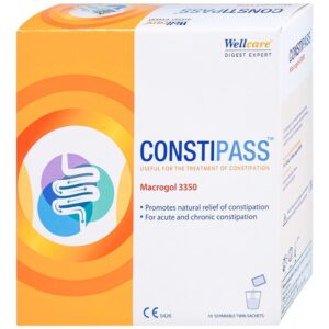 Bột nhuận tràng Constipass Wellcare bổ trợ nhuận tràng, khắc phục chứng táo bón (20 gói)