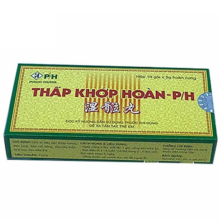 Thuốc Thấp Khớp Hoàn - P/H Phúc Hưng điều trị đau các khớp xương (10 gói x 5g)