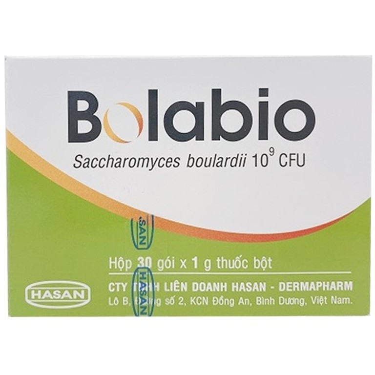 Thuốc bột Bolabio Hasan ngừa và điều trị tiêu chảy, viêm dạ dày (30 gói x 1g)