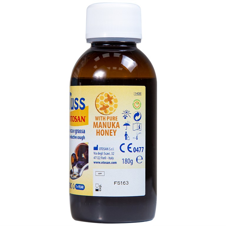 Siro ho Fortuss Otosan làm dịu cơn ho hiệu quả, bảo vệ niêm mạc (180g)
