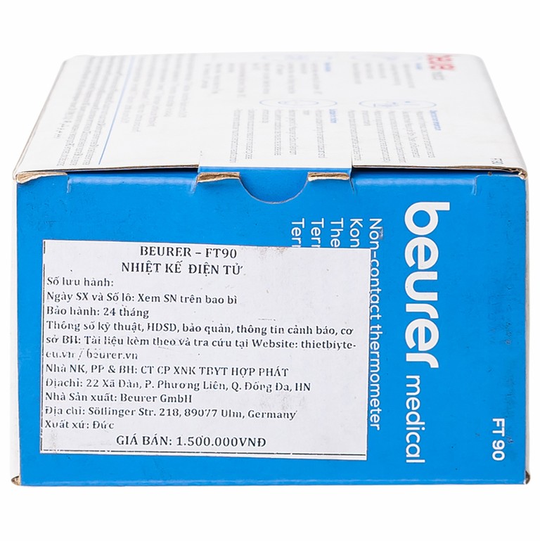 Nhiệt kế điện tử Beurer Medical FT90 đo nhiệt độ trán không tiếp xúc, đo nhiệt độ của đồ vật và phòng